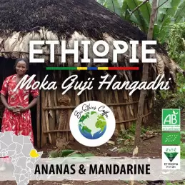 Éthiopie - Moka Guji Hangadhi Q1 bio - café en grain photo numéro 1
