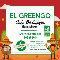 El Greengo - Blend Maison Bio - café en grain | Intense & Équilibré